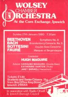 poster for concert on Sunday 27 Jan 1980