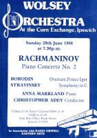poster for concert on Sunday 29 Jun 1986