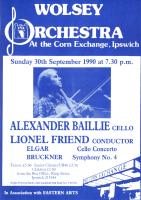 poster for concert on Sunday 30 Sep 1990