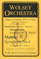 poster for concert on Sunday 12 Oct 1997