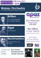 poster for concert on Saturday 12 Feb 2011