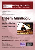 poster for concert on Saturday 12 May 2012