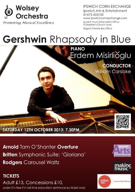 Poster for Saturday 12 Oct 2013