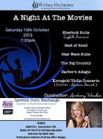 poster for concert on Saturday 10 Oct 2015