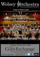 poster for concert on Saturday 12 May 2018