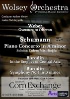 poster for concert on Saturday 18 May 2019
