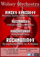 poster for concert on Saturday 8 Feb 2020