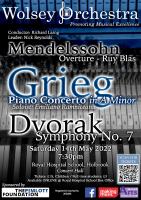 poster for concert on Saturday 14 May 2022