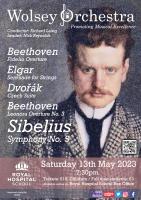 poster for concert on Saturday 13 May 2023