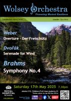 poster for concert on Saturday 17 May 2025